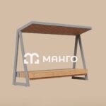 Скамья с навесом "Кристал"
