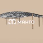 Теневой навес на спортивной площадке "Лайв"