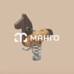 Качалка на пружине серия животные "Лошадка"