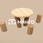Столик с пенечками "Поиграем"